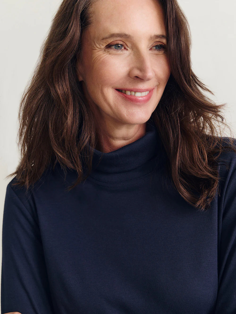 BLACK PEPPER ROLL NECK SKIVVY