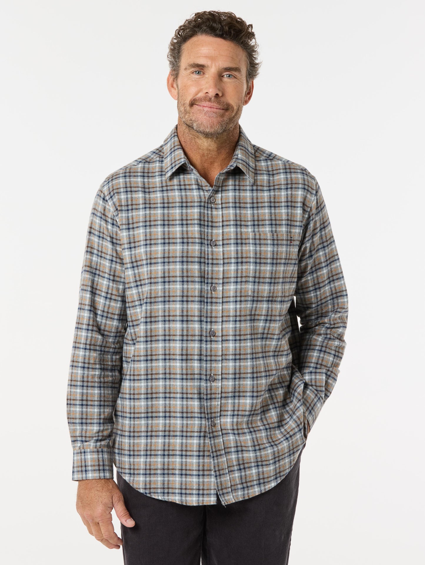 BREAKAWAY BRENNAN COTTON BRUSH SHIRT