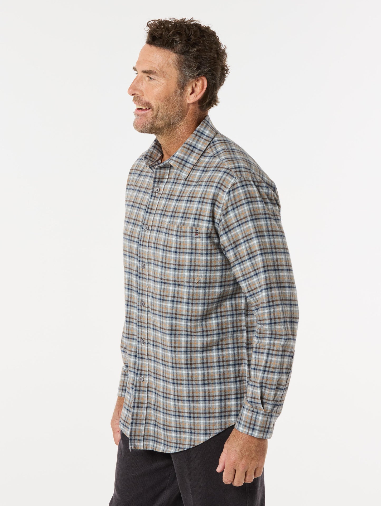 BREAKAWAY BRENNAN COTTON BRUSH SHIRT