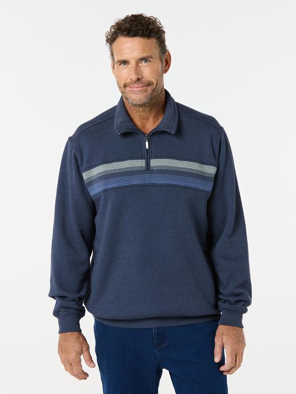 BREAKAWAY KARL SNOWY MT FLC 1/2 ZIP
