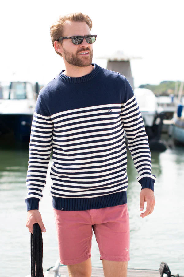 BRAKEBURN STRIPE CREW JUMPER