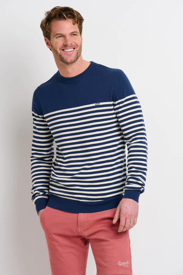 BRAKEBURN STRIPE CREW JUMPER