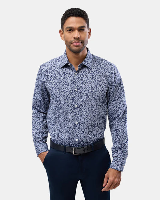 BROOKSFIELD EASY CARE PRINT SHIRT