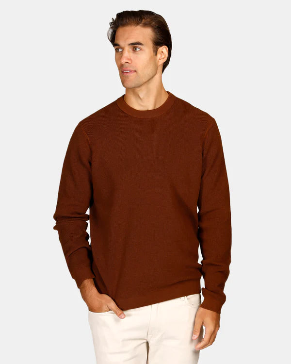 BROOKSFIELD CREW COTTON SWEATER