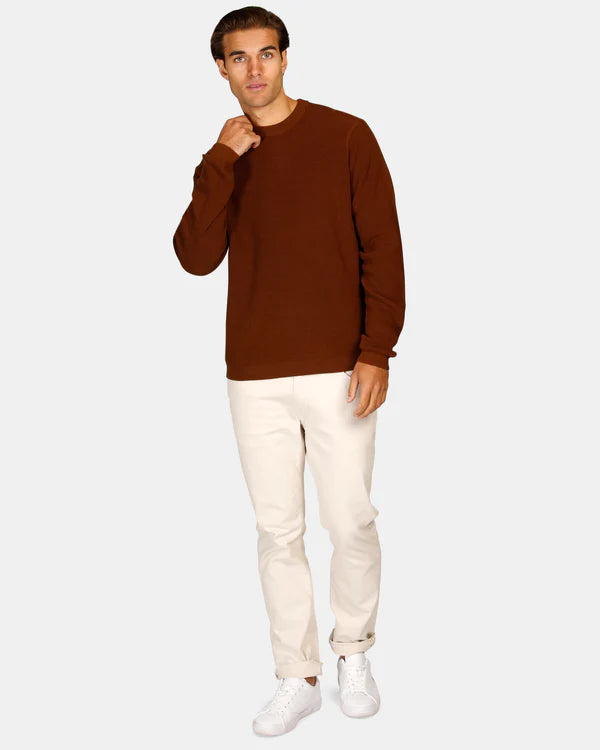 BROOKSFIELD CREW COTTON SWEATER