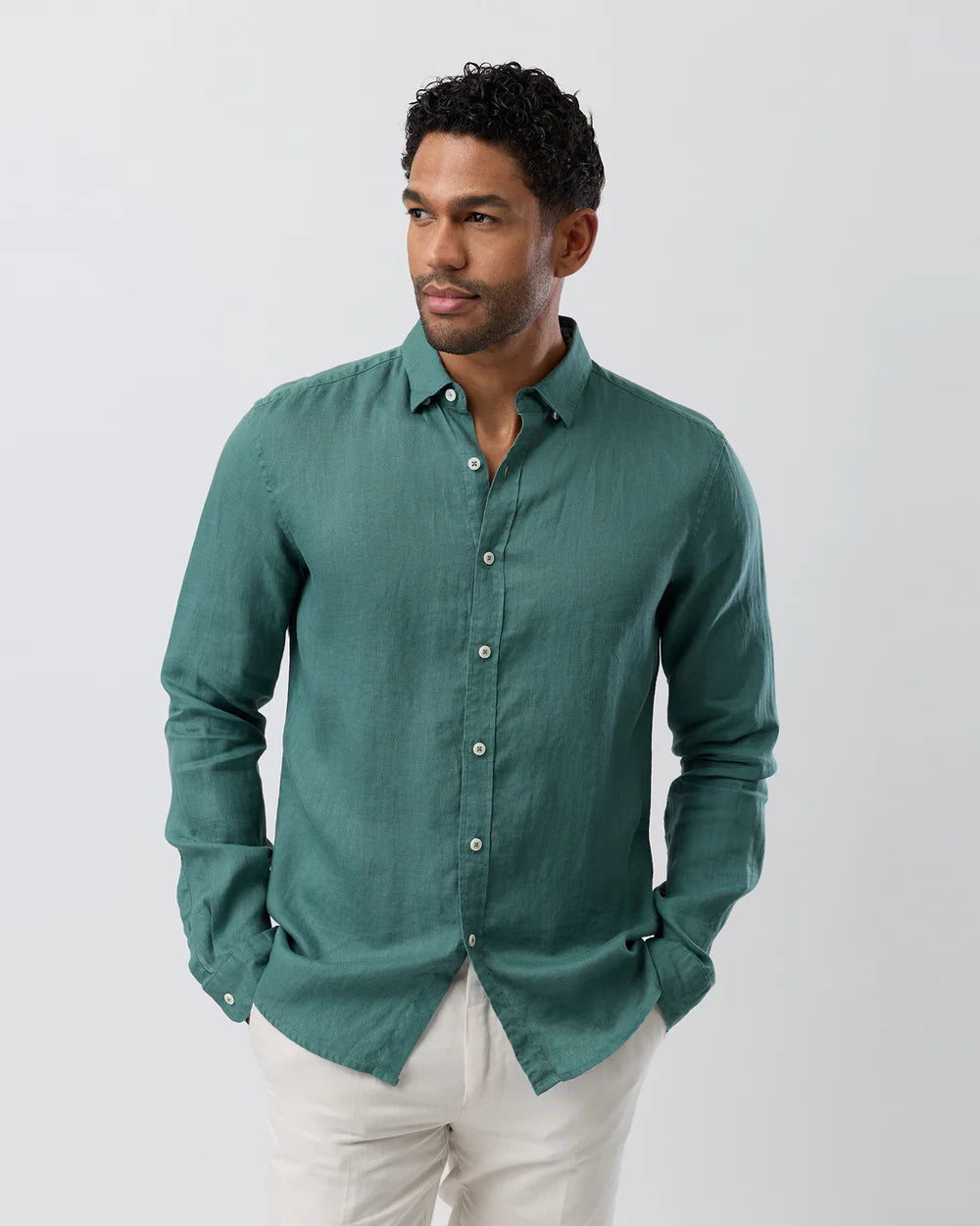BROOKSFIELD LINEN CASUAL SHIRT
