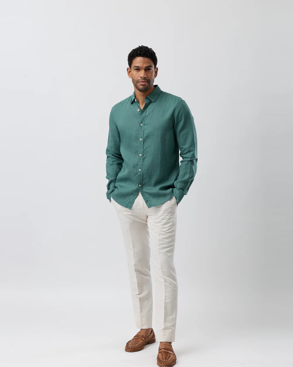 BROOKSFIELD LINEN CASUAL SHIRT