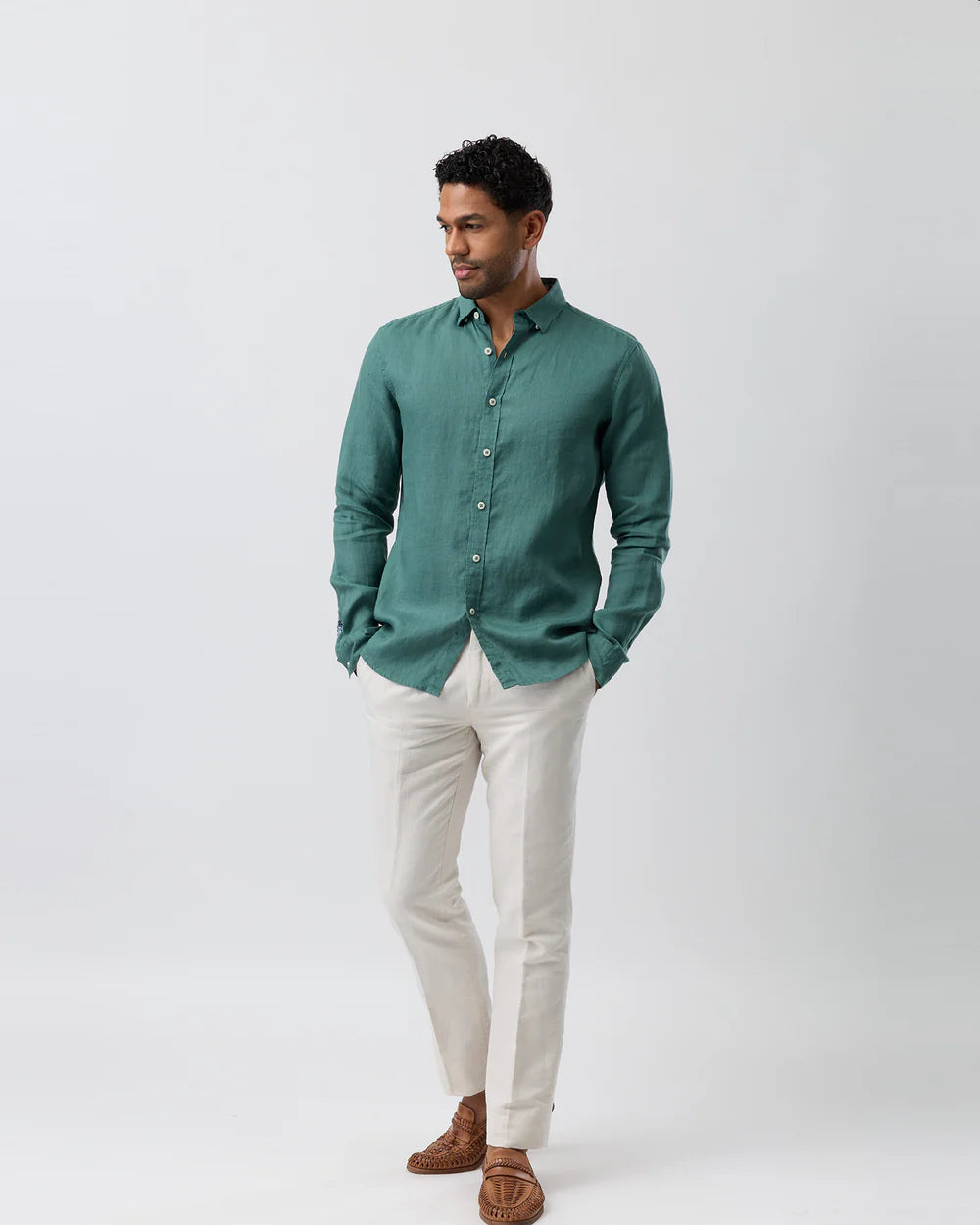BROOKSFIELD LINEN CASUAL SHIRT