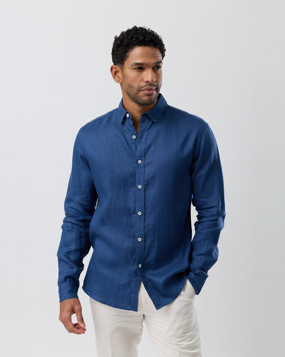 BROOKSFIELD LINEN CASUAL SHIRT
