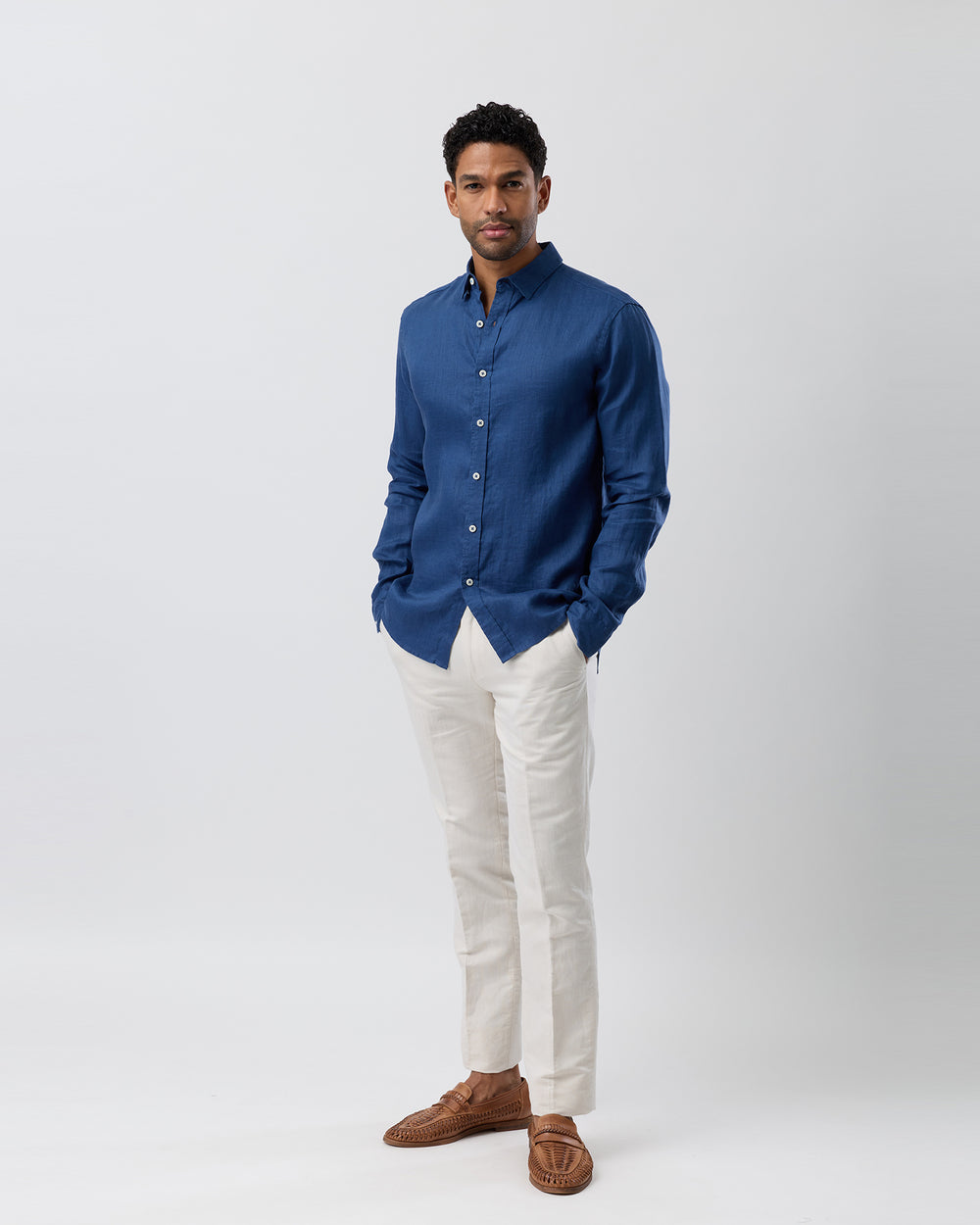 BROOKSFIELD LINEN CASUAL SHIRT