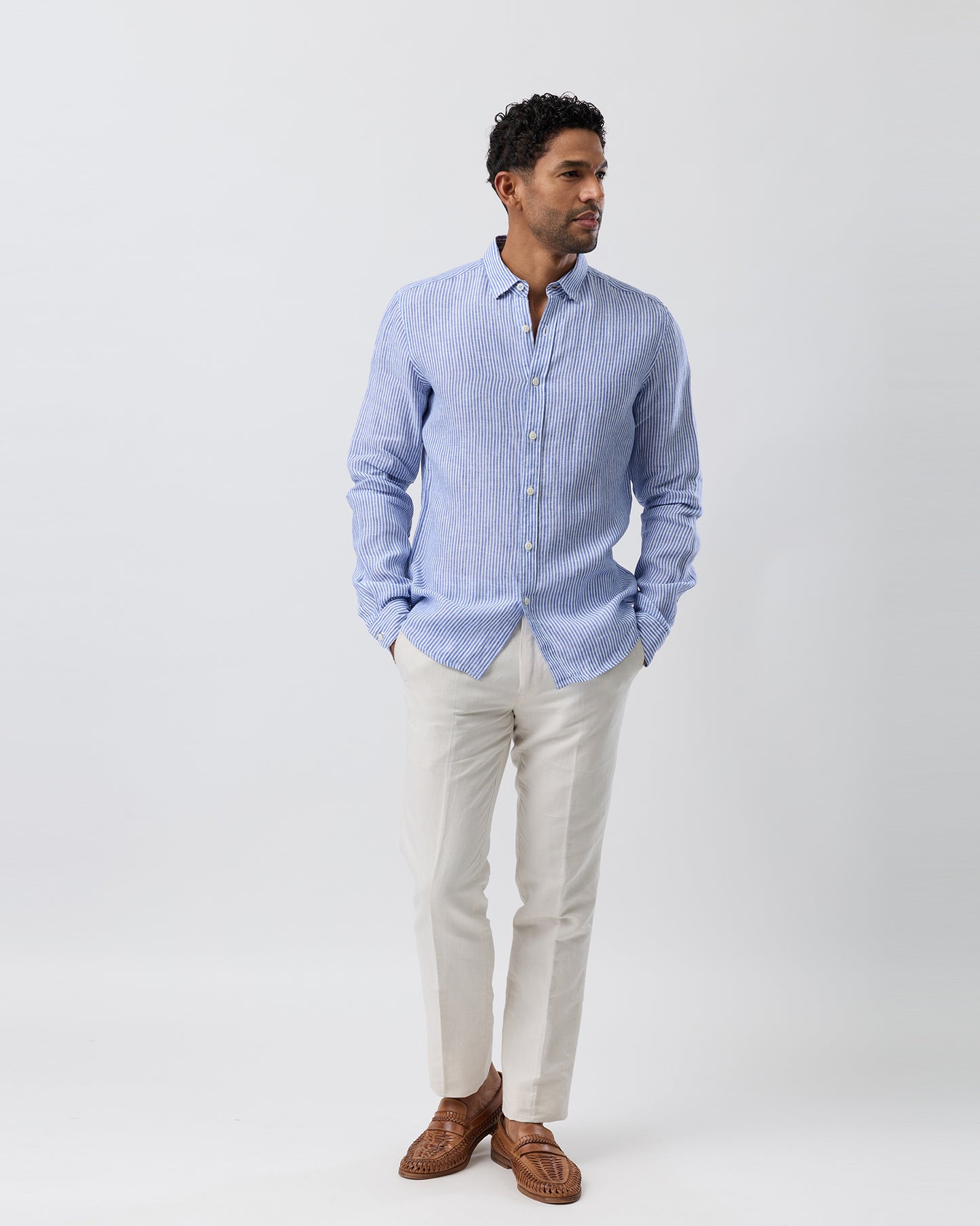 BROOKSFIELD LINEN CASUAL SHIRT