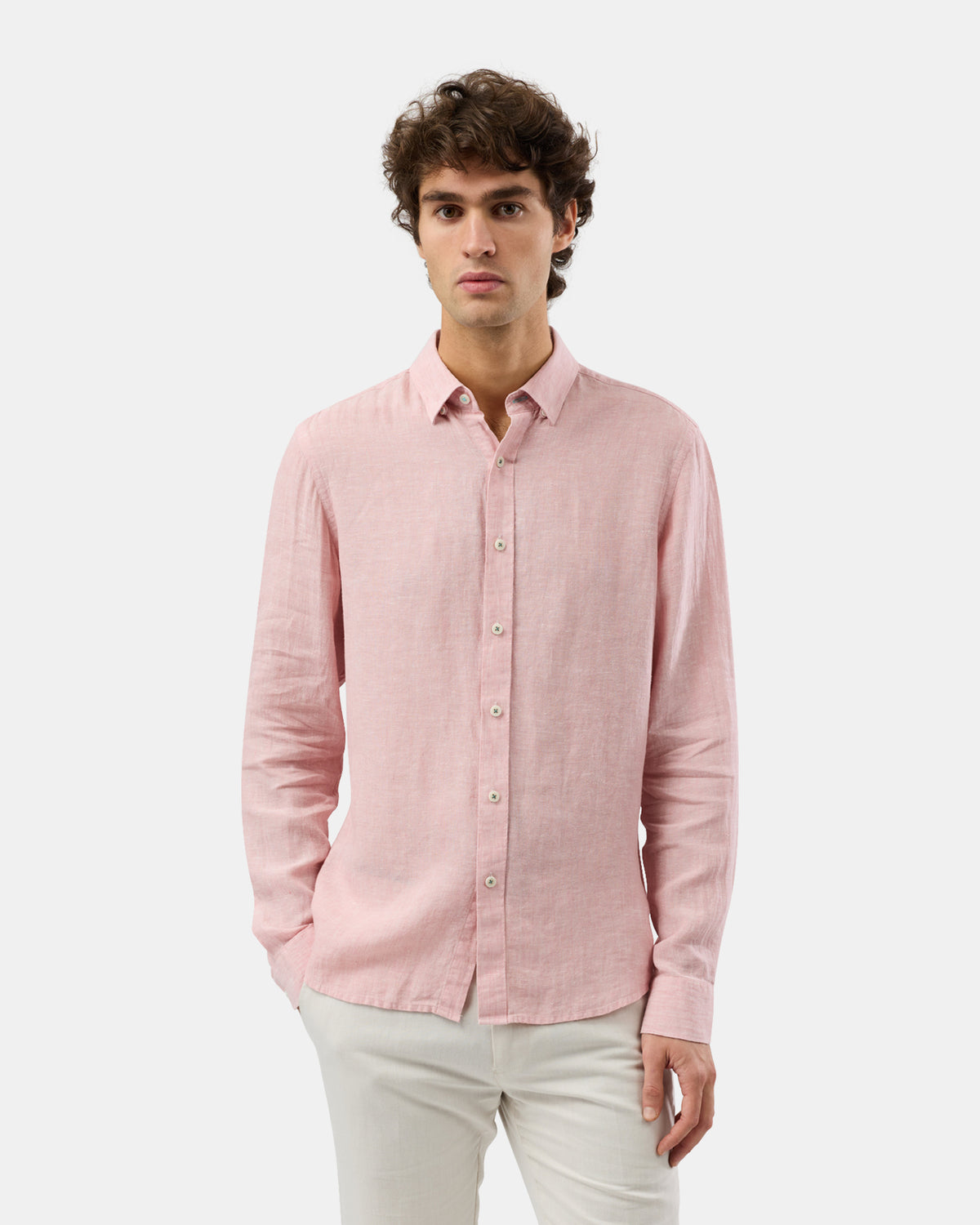 BROOKSFIELD CASUAL LONG SLEEVE LINEN SHIRT