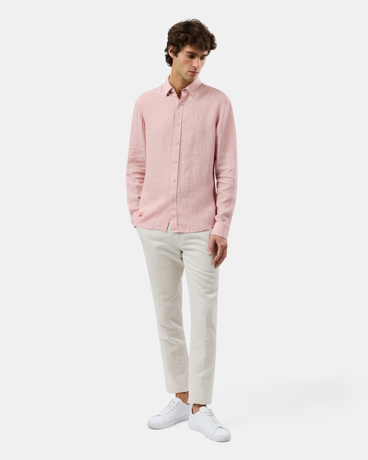 BROOKSFIELD CASUAL LONG SLEEVE LINEN SHIRT