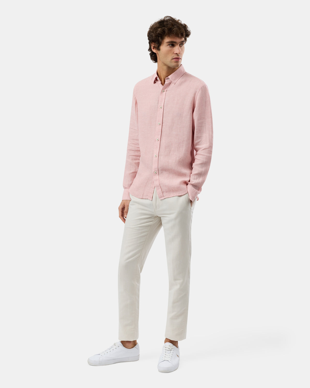 BROOKSFIELD CASUAL LONG SLEEVE LINEN SHIRT