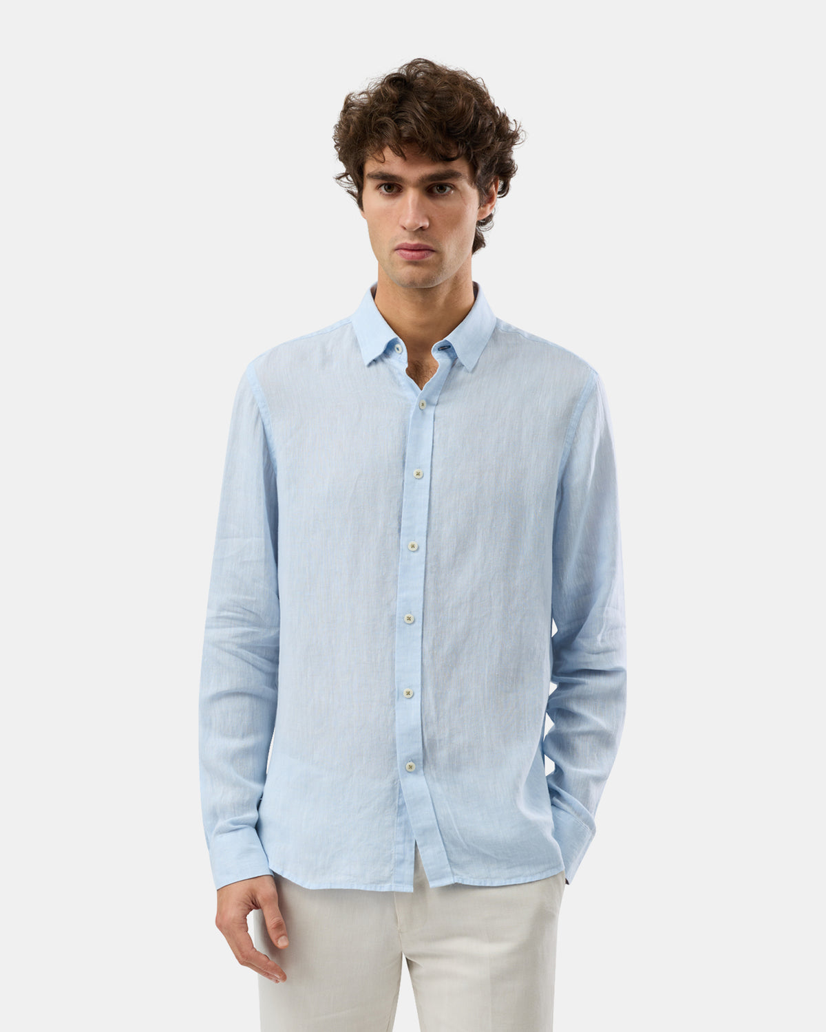 BROOKSFIELD CASUAL LONG SLEEVE LINEN SHIRT