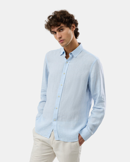 BROOKSFIELD CASUAL LONG SLEEVE LINEN SHIRT