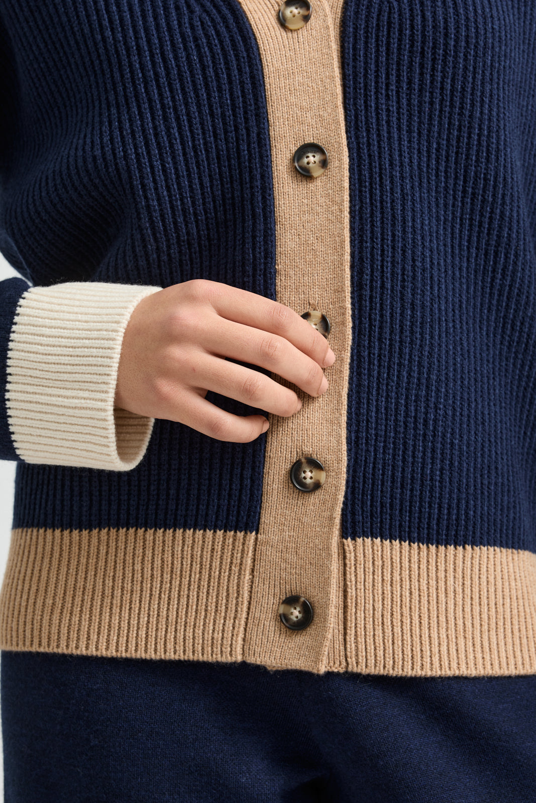 TOORALLIE CONTRAST TRIM CARDIGAN