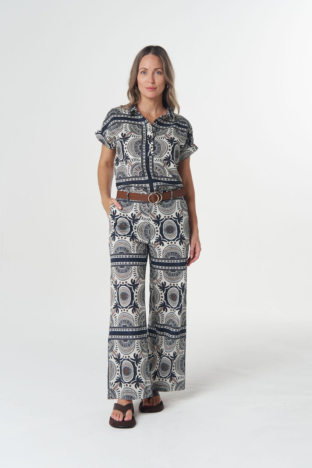 GOONDIWINDI TAILORED PRINTED PANT