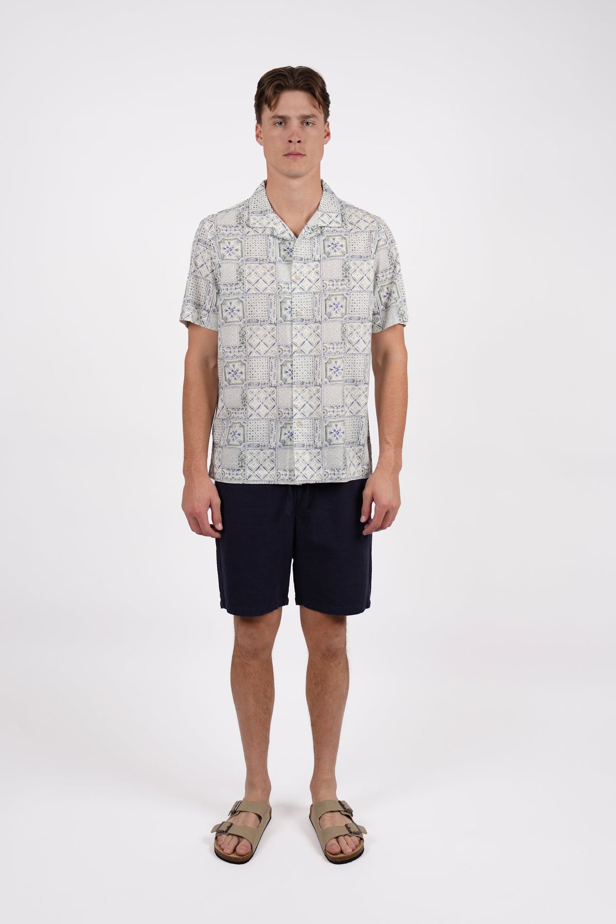 JAMES HARPER TILE PRINT SHIRT