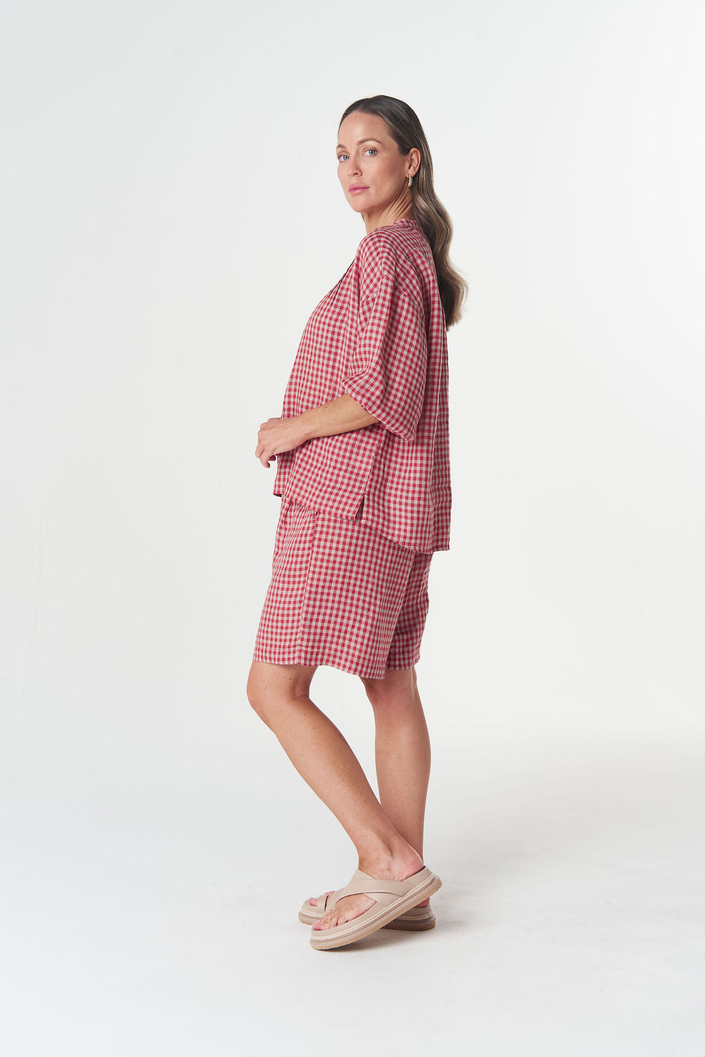 GOONDIWINDI MAPLE MINI CHECK BLOUSE