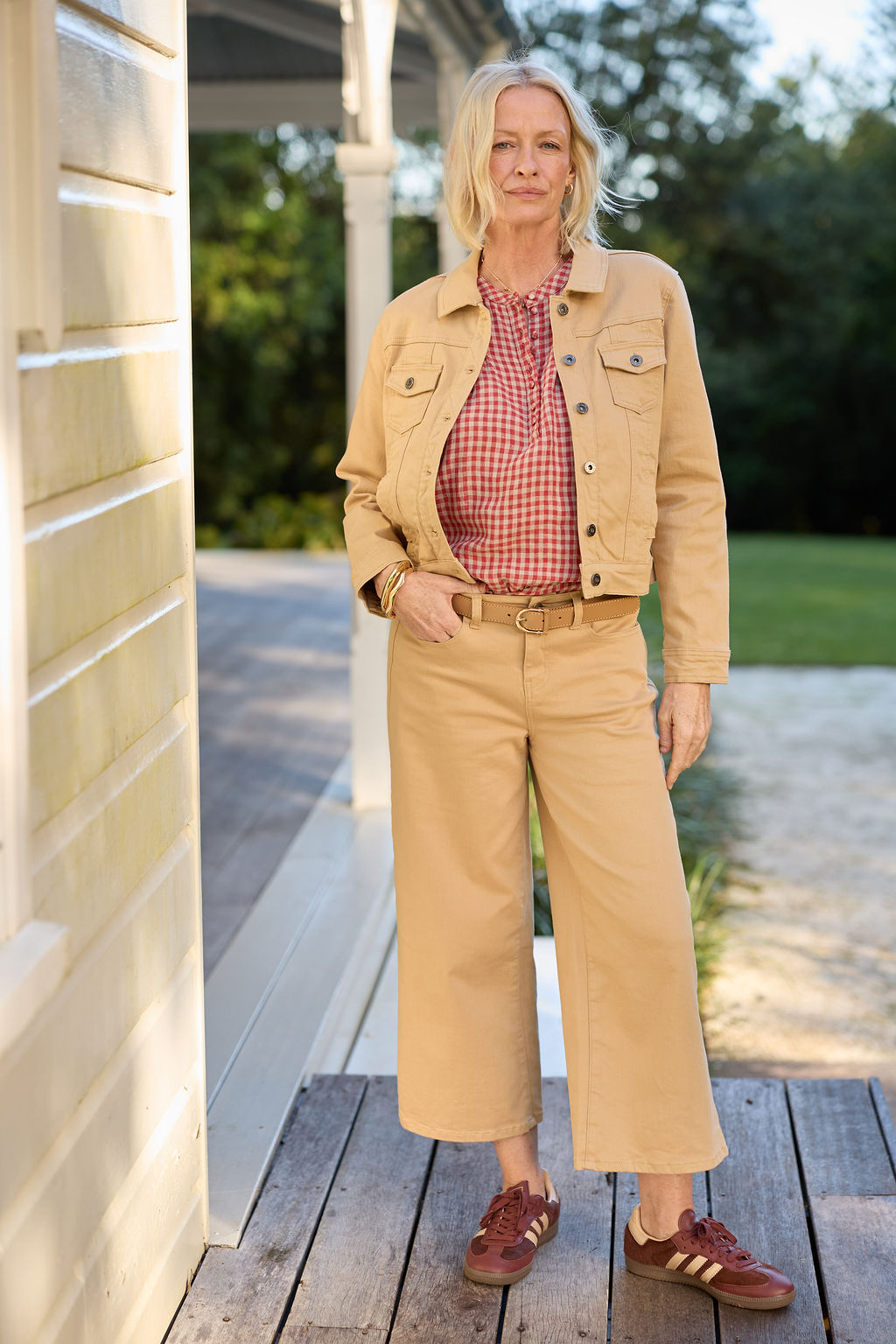 GOONDIWINDI MAPLE MINI CHECK BLOUSE