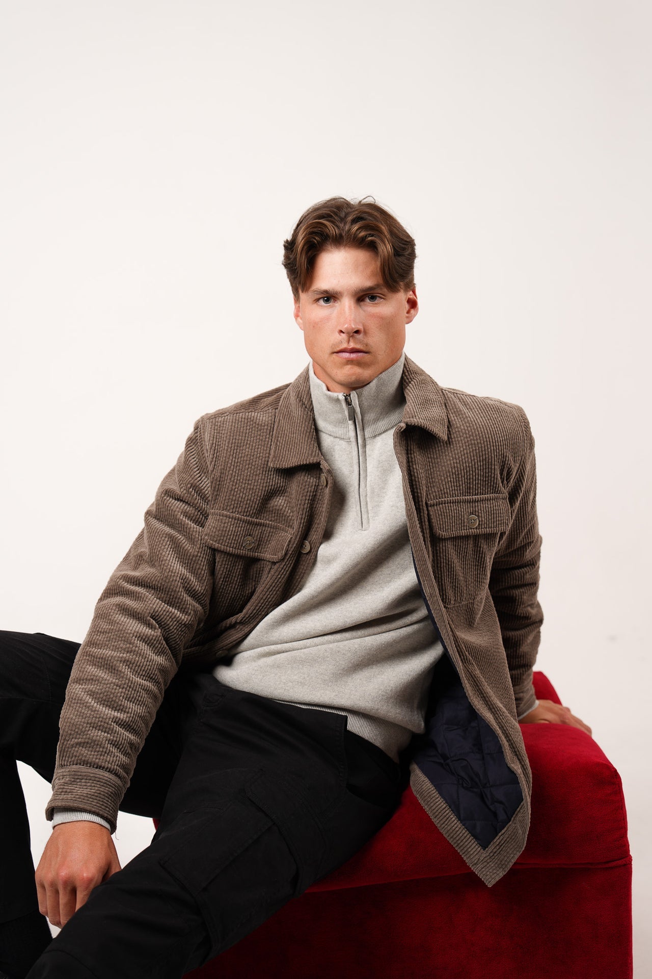 JAMES HARPER CORD PADDED JACKET