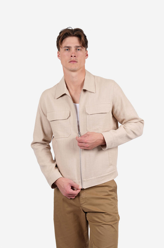 JAMES HARPER COTTON ZIP BOMBER JACKET