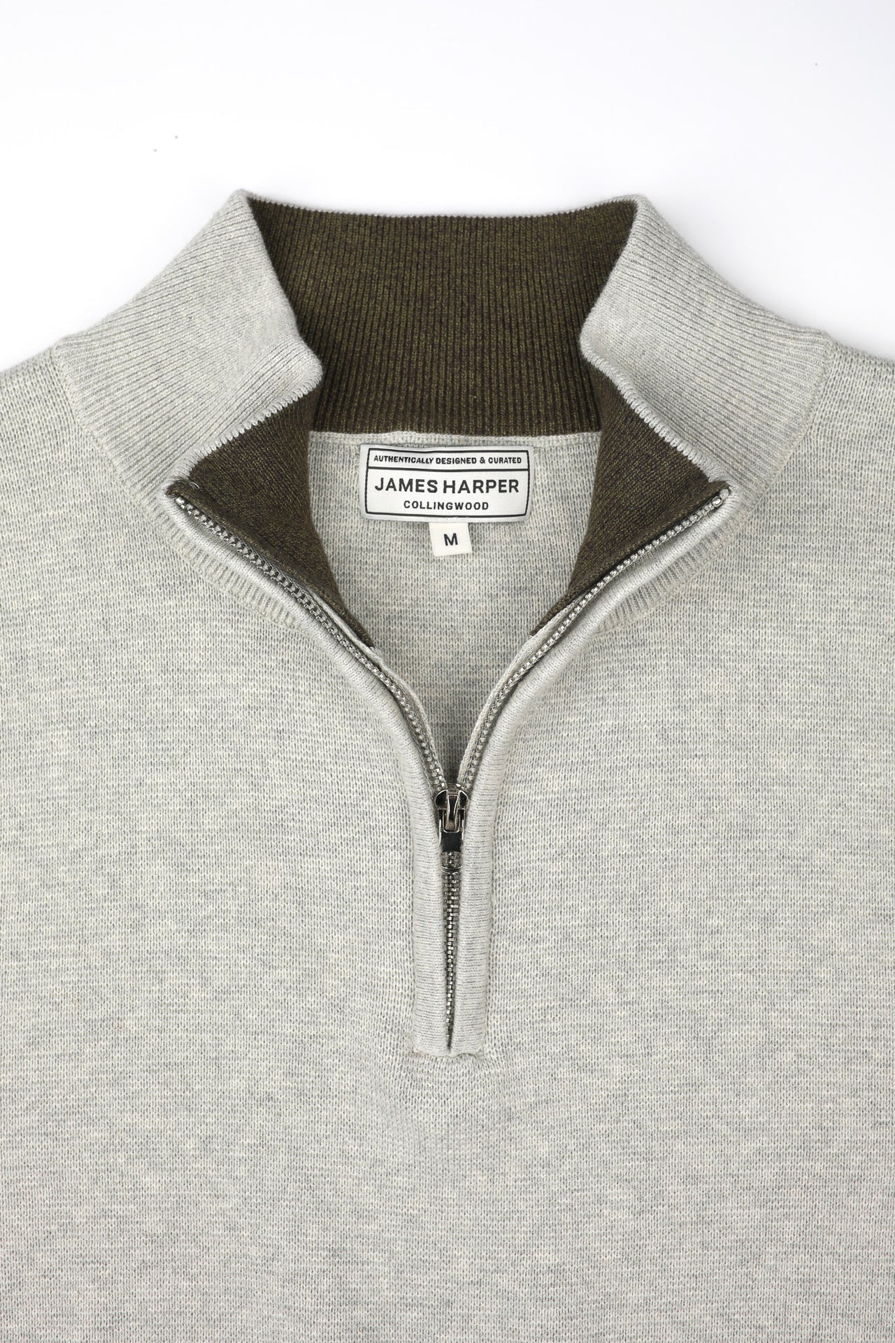 JAMES HARPER 1/4 ZIP MARLE KNIT