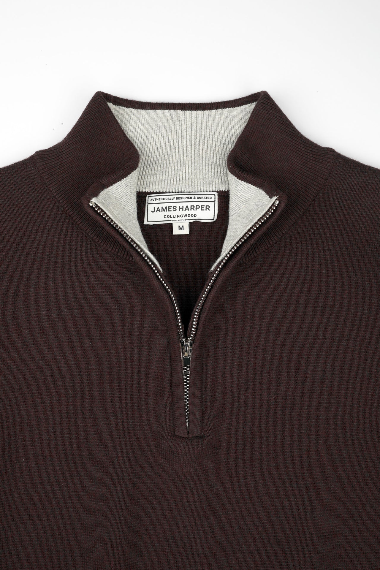 JAMES HARPER 1/4 ZIP MARLE KNIT