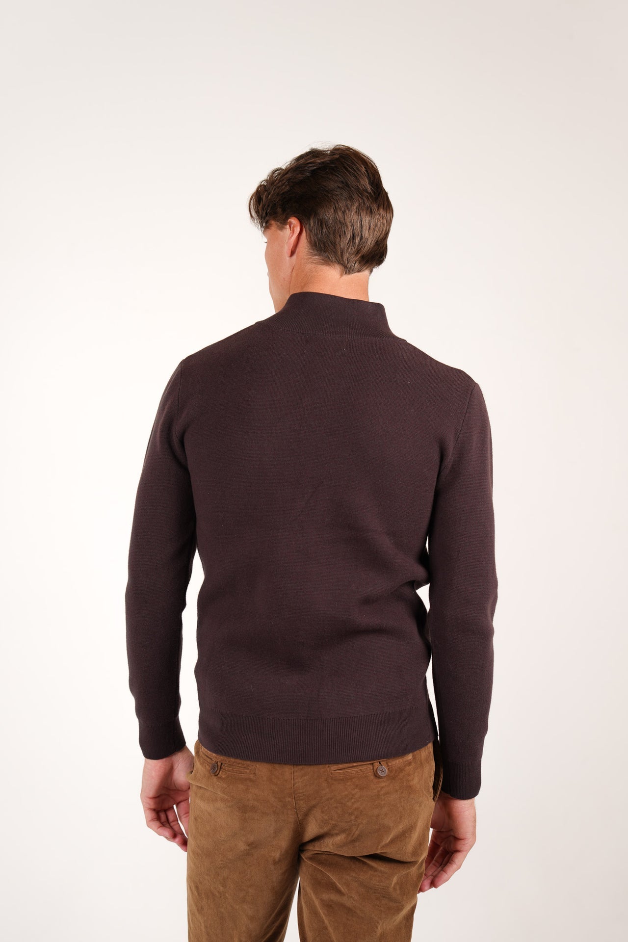 JAMES HARPER 1/4 ZIP MARLE KNIT