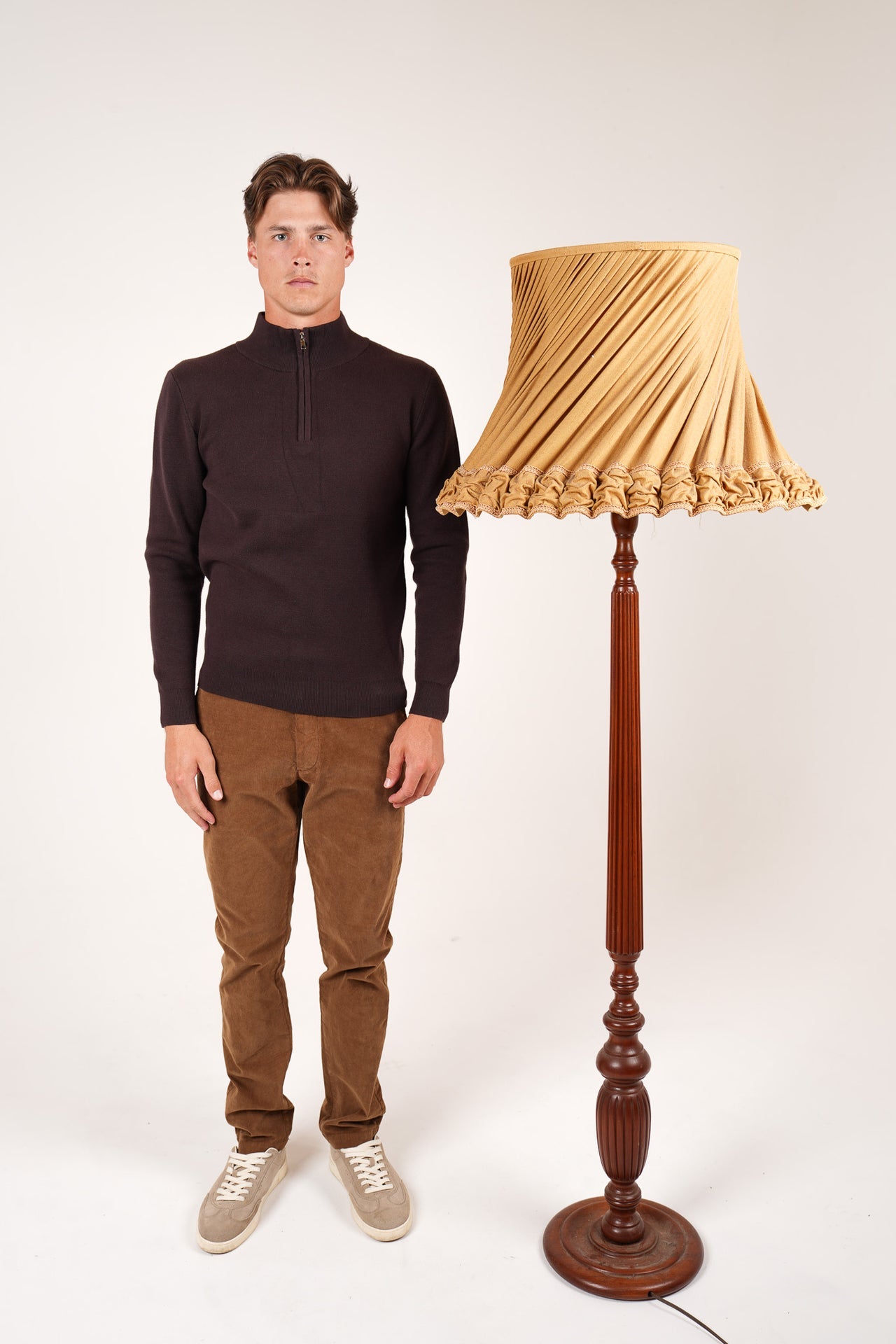 JAMES HARPER 1/4 ZIP MARLE KNIT