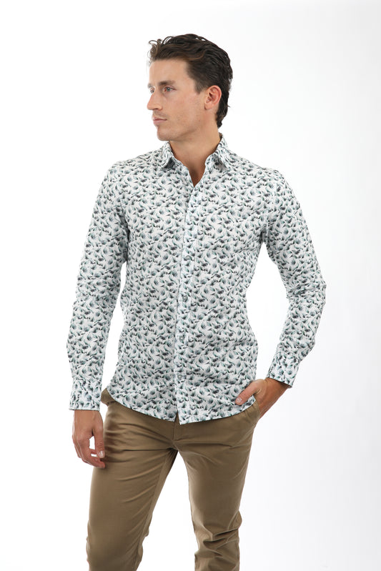 JAMES HARPER PEACHED CTN POPLIN SHIRT