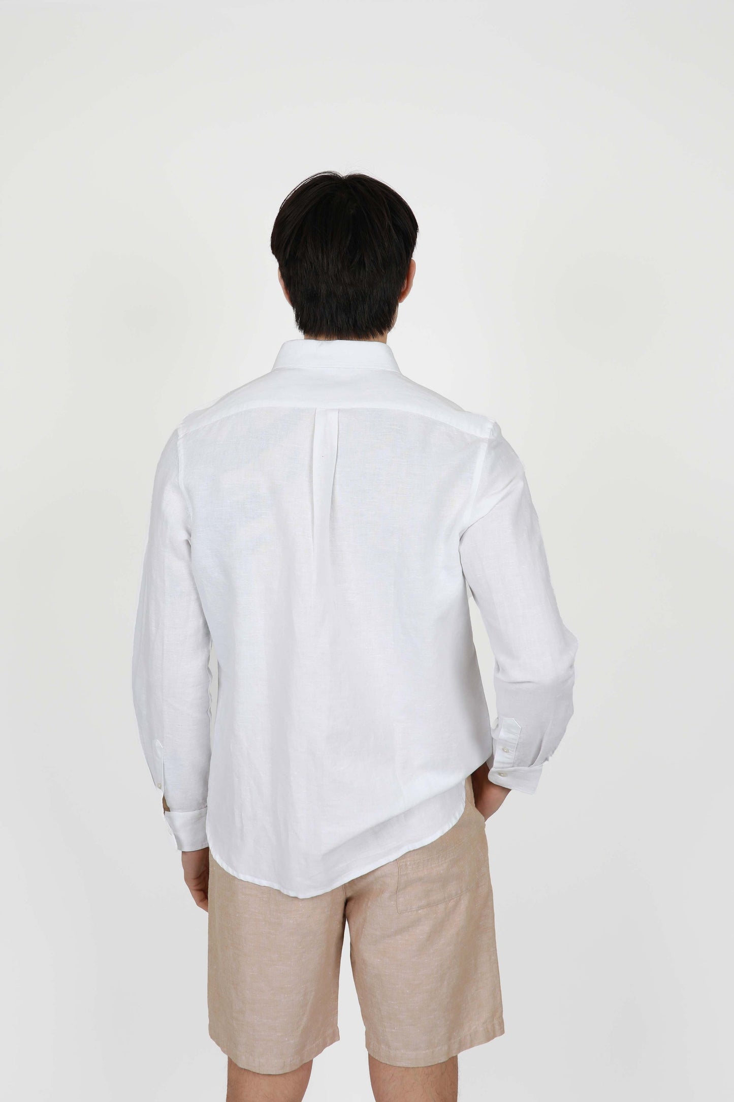 JAMES HAPRER LINEN BLEND LS SHIRT