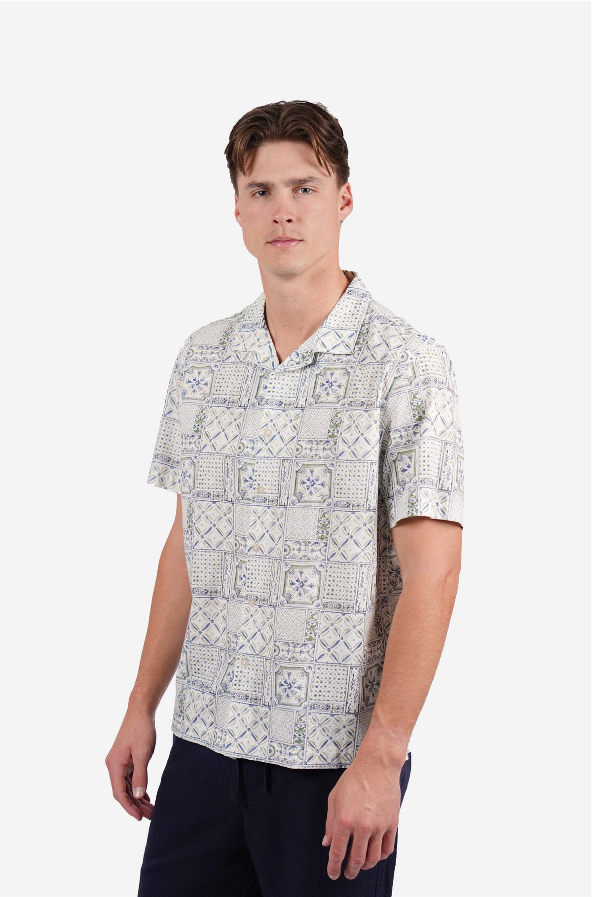 JAMES HARPER TILE PRINT SHIRT