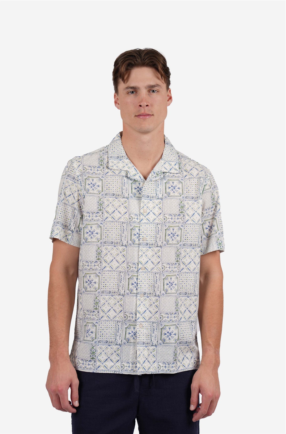 JAMES HARPER TILE PRINT SHIRT