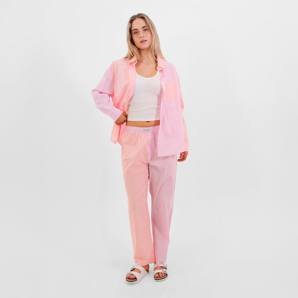 MITCH DOWD CORAL STRIPE SLEEP PANT