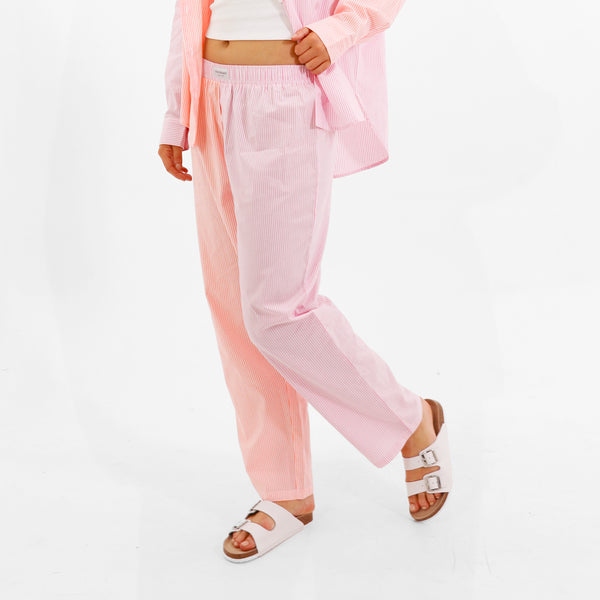 MITCH DOWD CORAL STRIPE SLEEP PANT