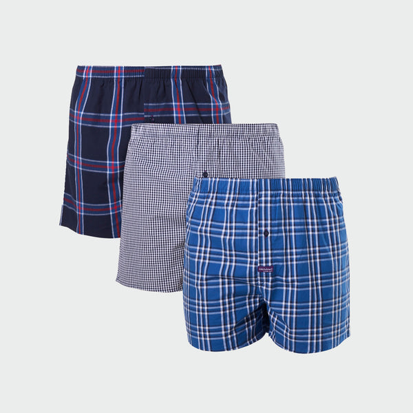 MITCH DOWD REGULAR CHECK BOXER 3PK