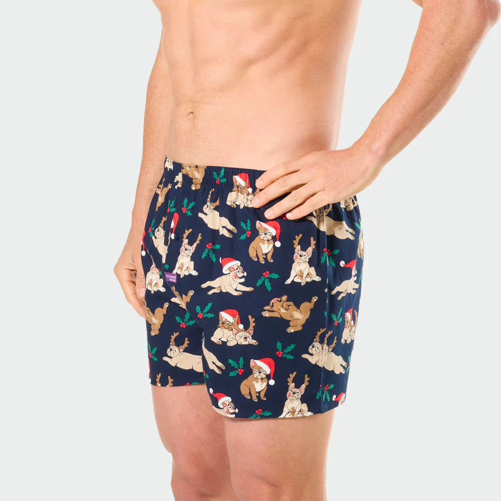 MITCH DOWD CHRISTMAS DOGS BOXER