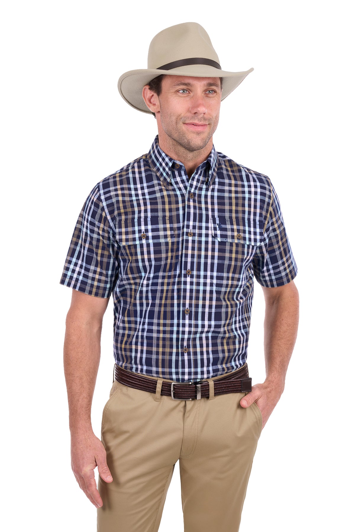THOMAS COOK FINLEY 2 POCKET SHORT SLEEVE SHIRT