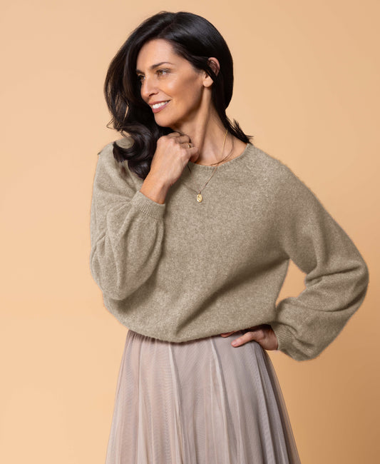 NOBLE WILDE BELLOW SLEEVE TOP