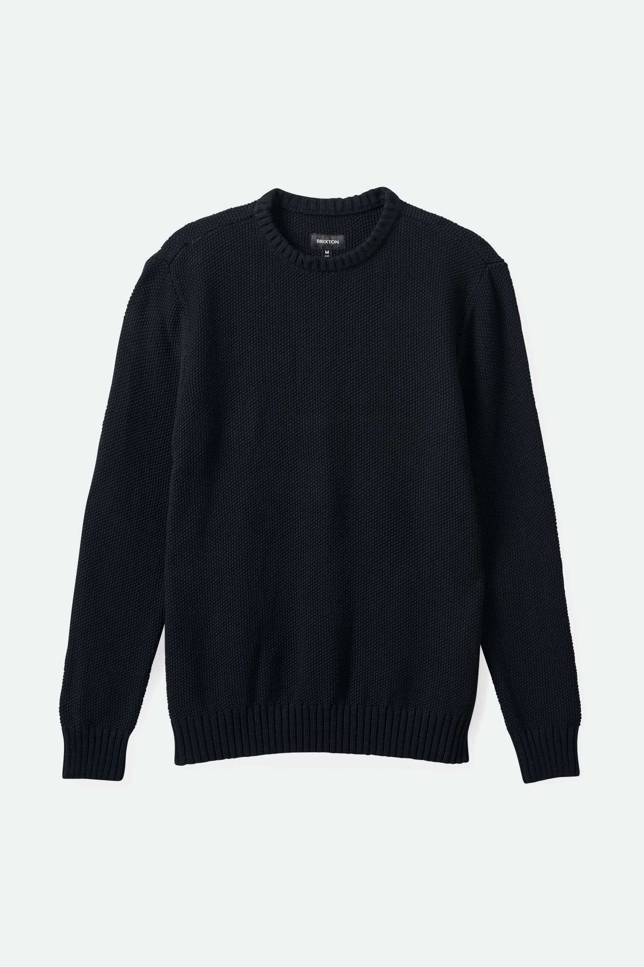 BRIXTON JACQUES WAFFLE KNIT SWEATER