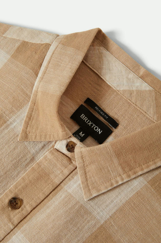 BRIXTON CRU LINEN BLEND S/S SHIRT