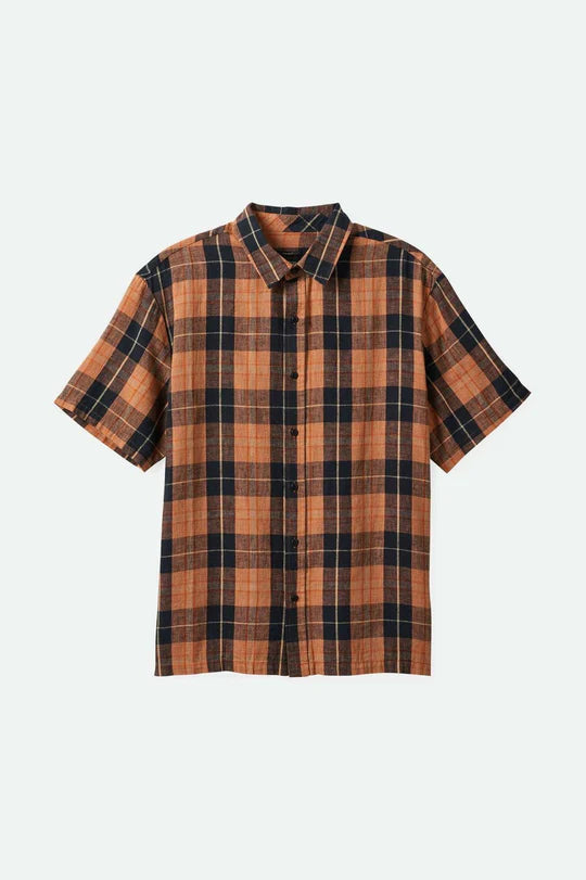 BRIXTON CRU LINEN BLEND S/S SHIRT