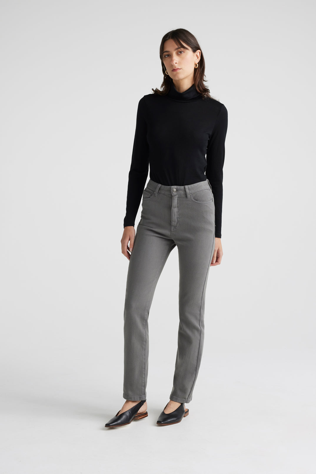 TOORALLIE HIGH RISE STRAIGHT JEAN
