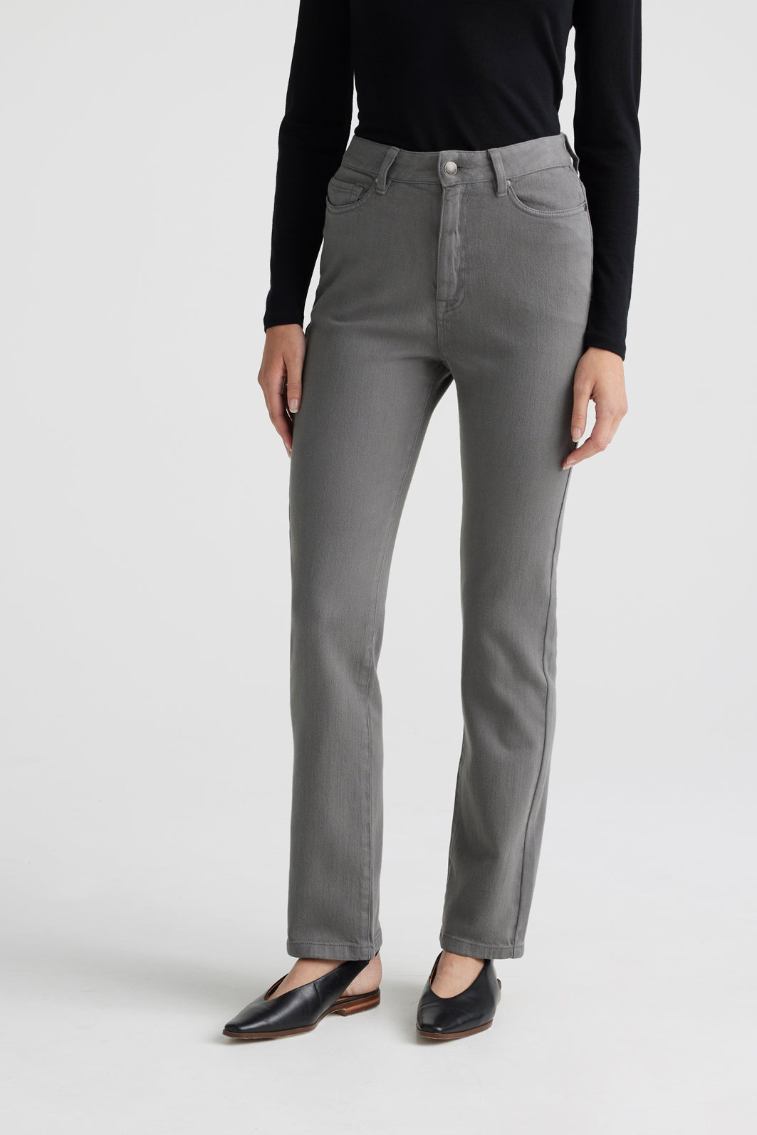 TOORALLIE HIGH RISE STRAIGHT JEAN