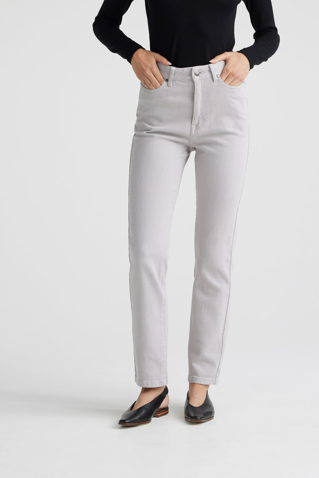 TOORALLIE HIGH RISE STRAIGHT JEAN
