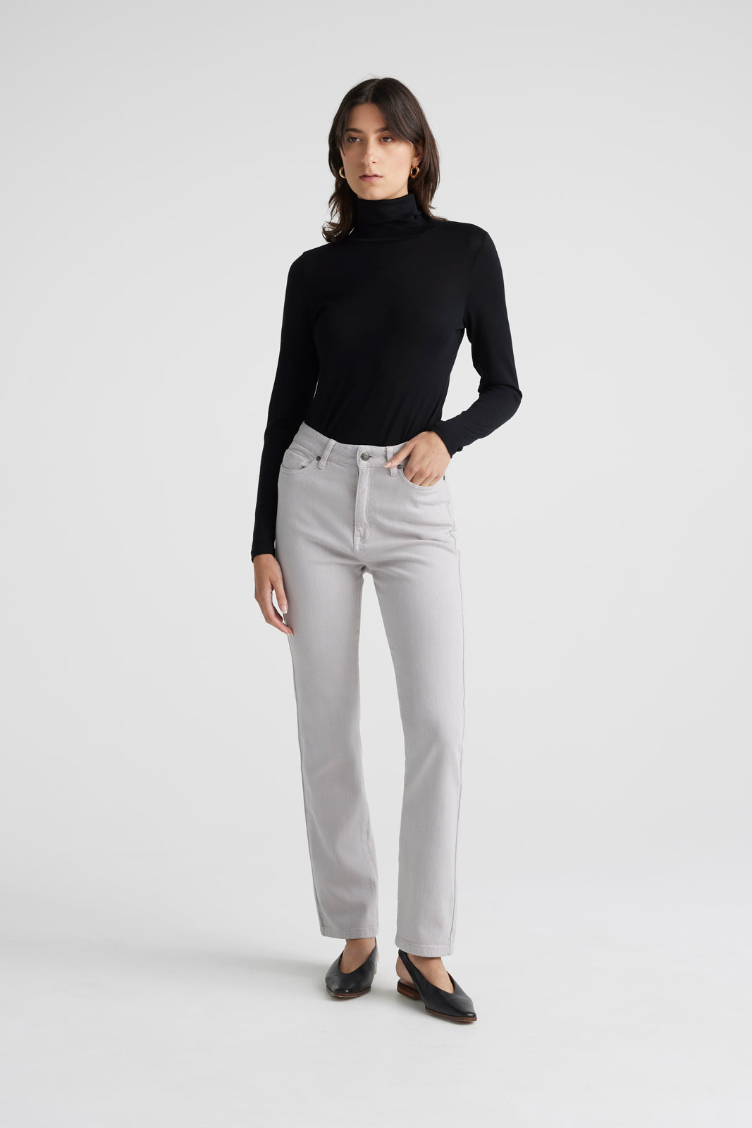 TOORALLIE HIGH RISE STRAIGHT JEAN