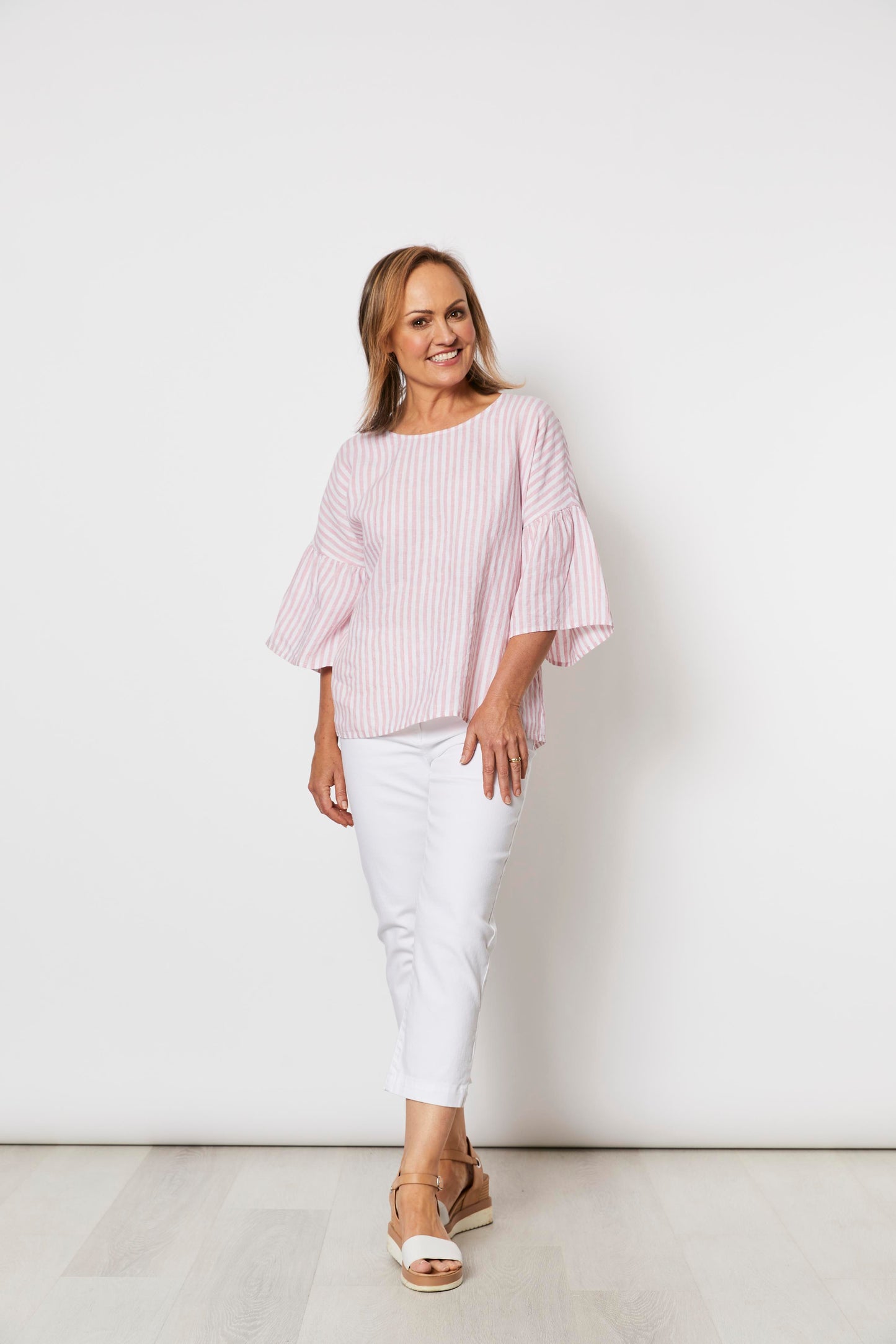 GORDON SMITH BAHAMA STRIPE TOP