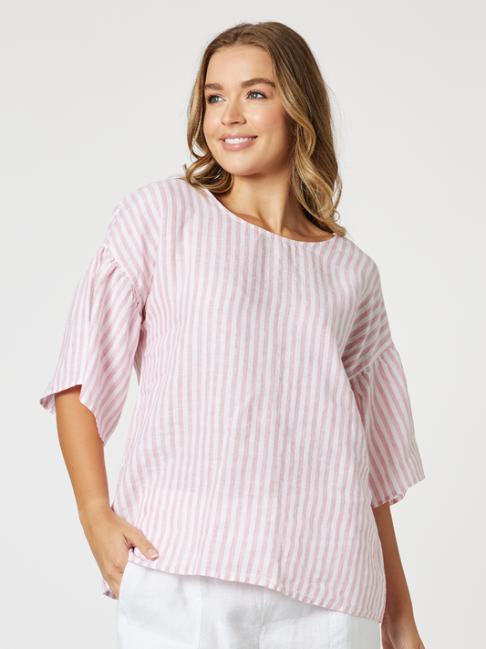 GORDON SMITH BAHAMA STRIPE TOP